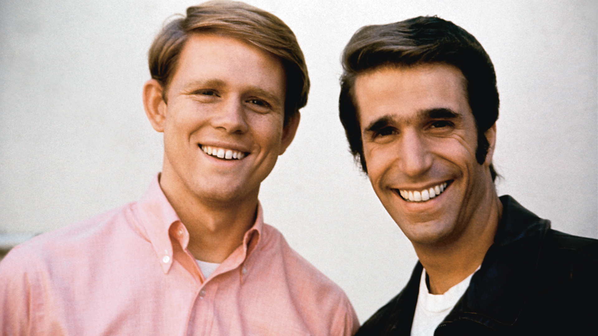 Ron Howard and Henry Winkler in Happy Days in 1974