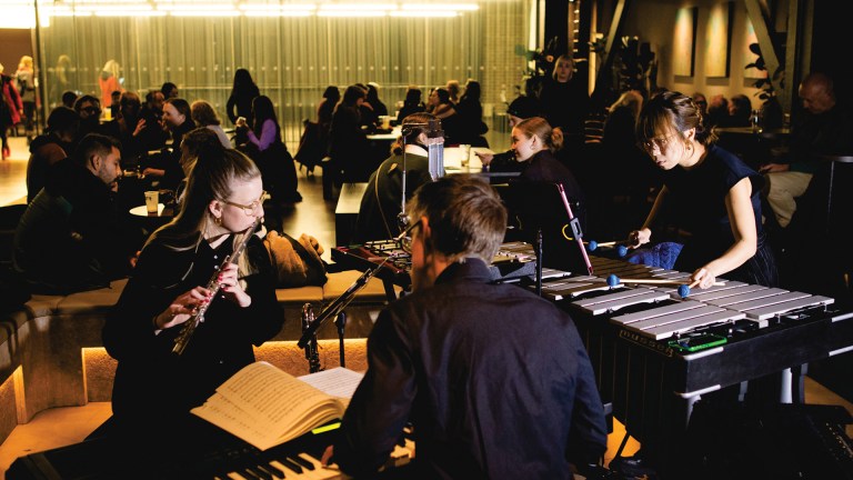 Morton Feldman's music being performed at the Tate Modern