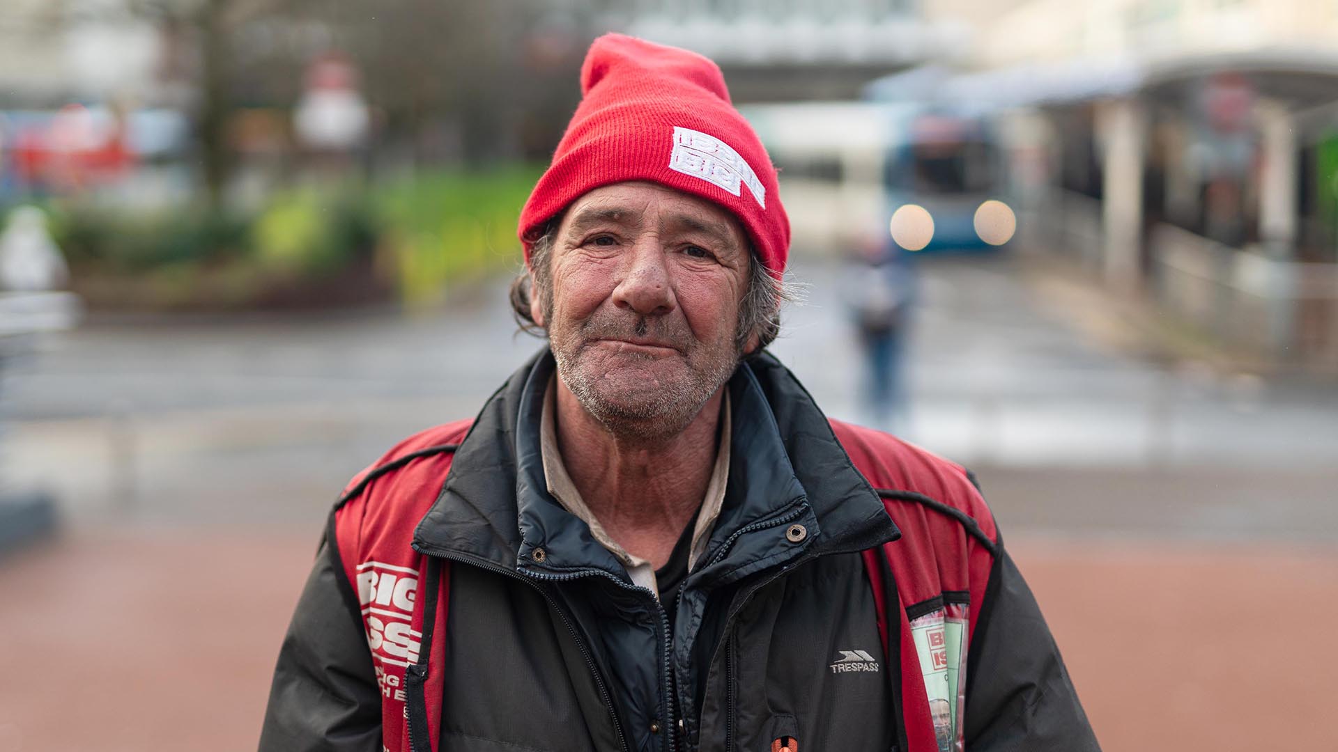 Big Issue vendor Vincent Lewis