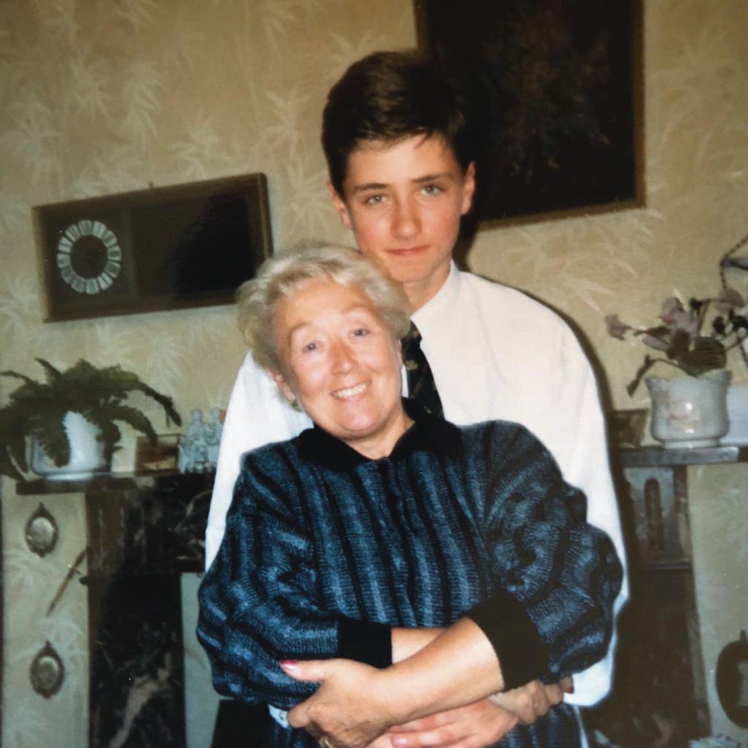 Georeg Clarke with his Nanna in 1990