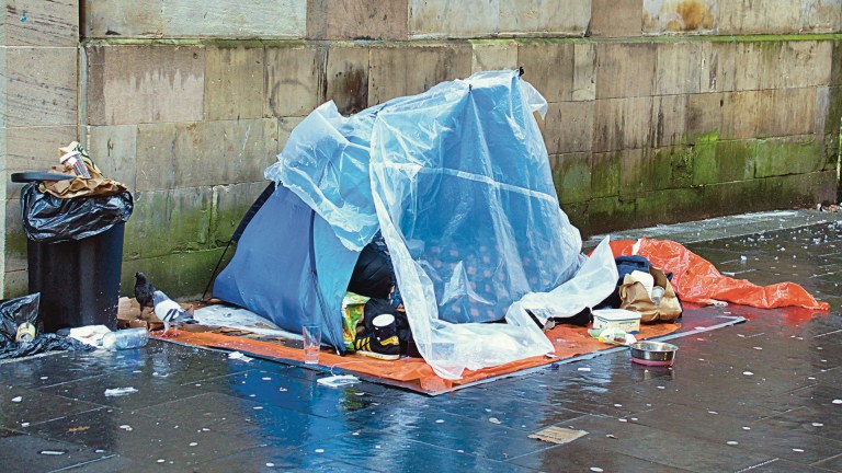 Homeless tent