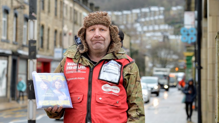 big issue vendor mark dransfield