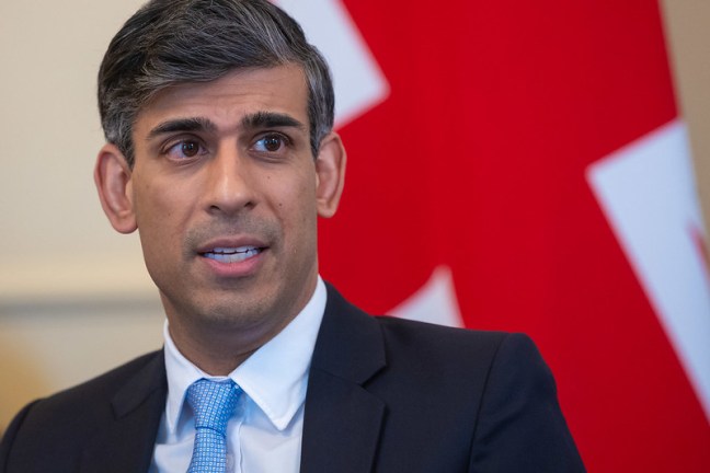 Prime minister Rishi Sunak in Downing Street