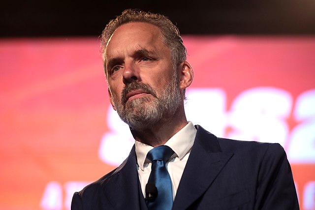 Jordan Peterson speaking with attendees at the 2018 Student Action Summit hosted by Turning Point USA at the Palm Beach County Convention Center in West Palm Beach, Florida