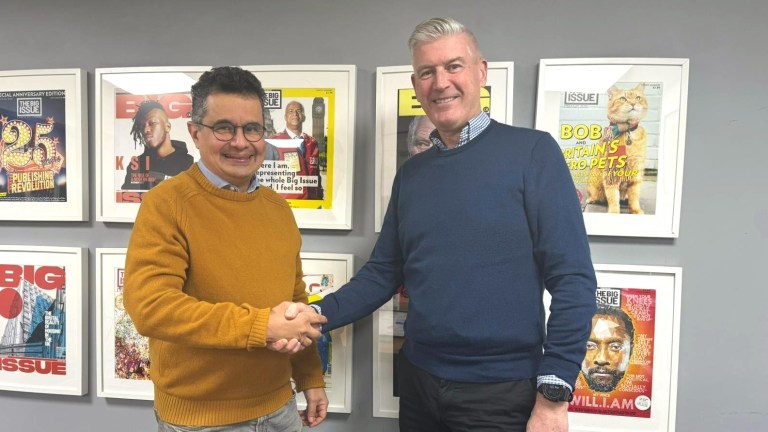 Big Issue Invest CEO, Danyal Sattar with Mark Porter, newly appointed Chair of Big Issue Invest