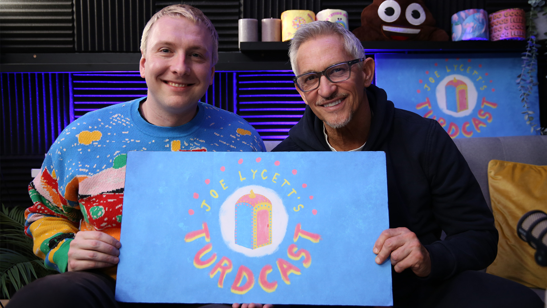 Joe Lycett and Gary Lineker launch their Turdcast