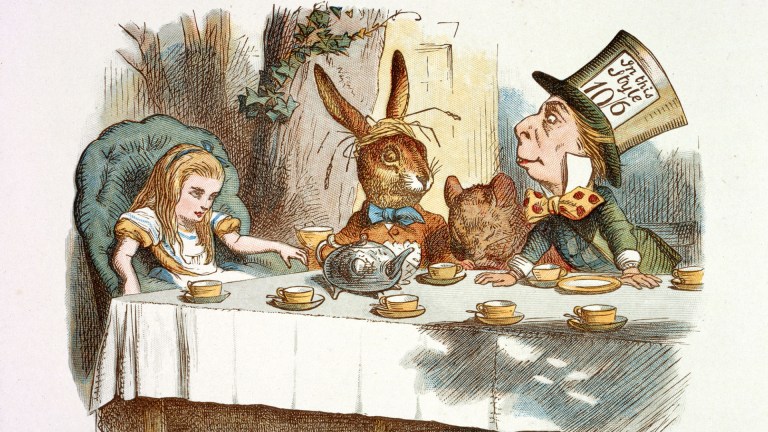 children's books - Alice's adventures in wonderland tea party