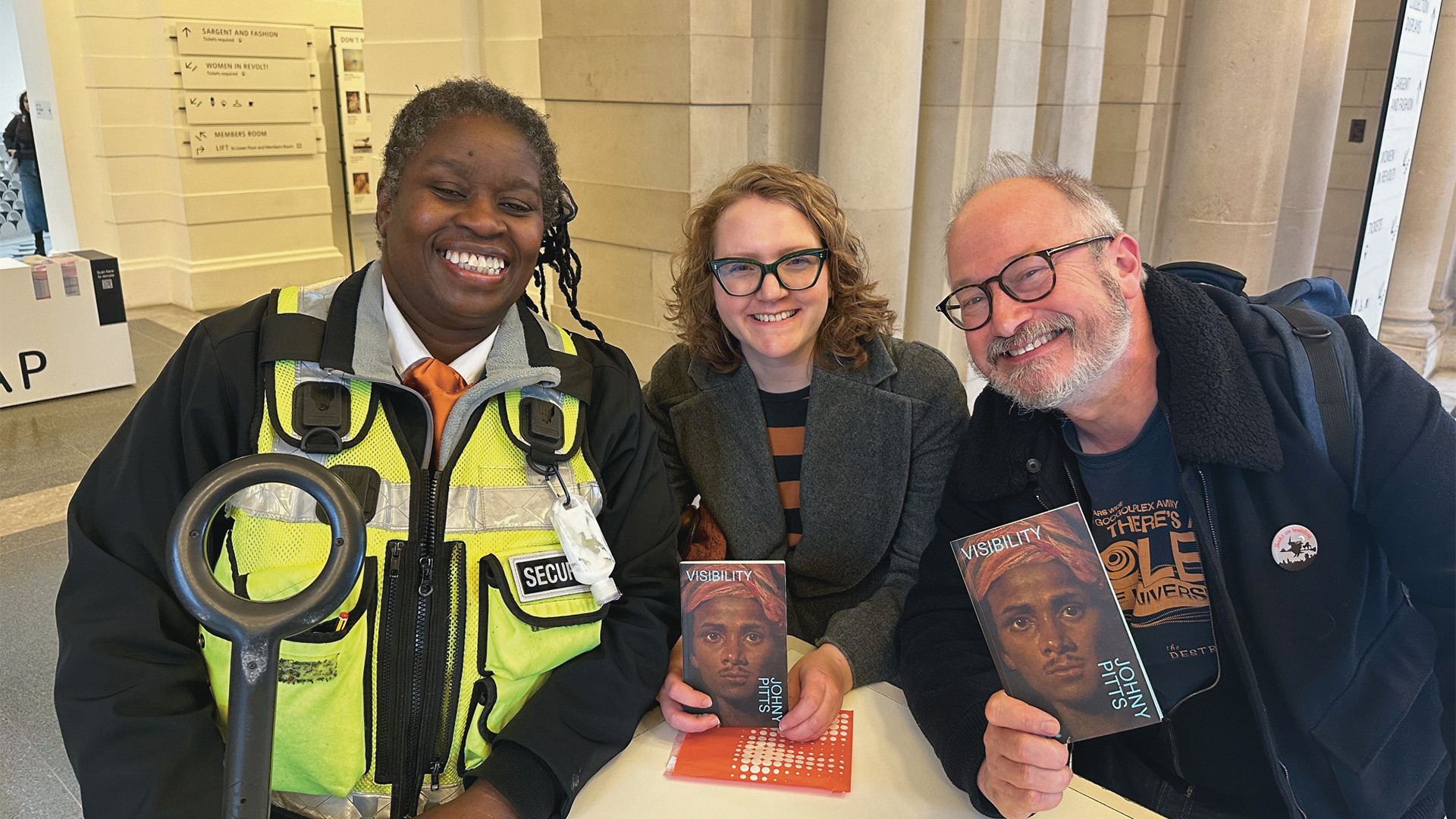 Robin Ince with Book illustrator Marcia and his friend Kate