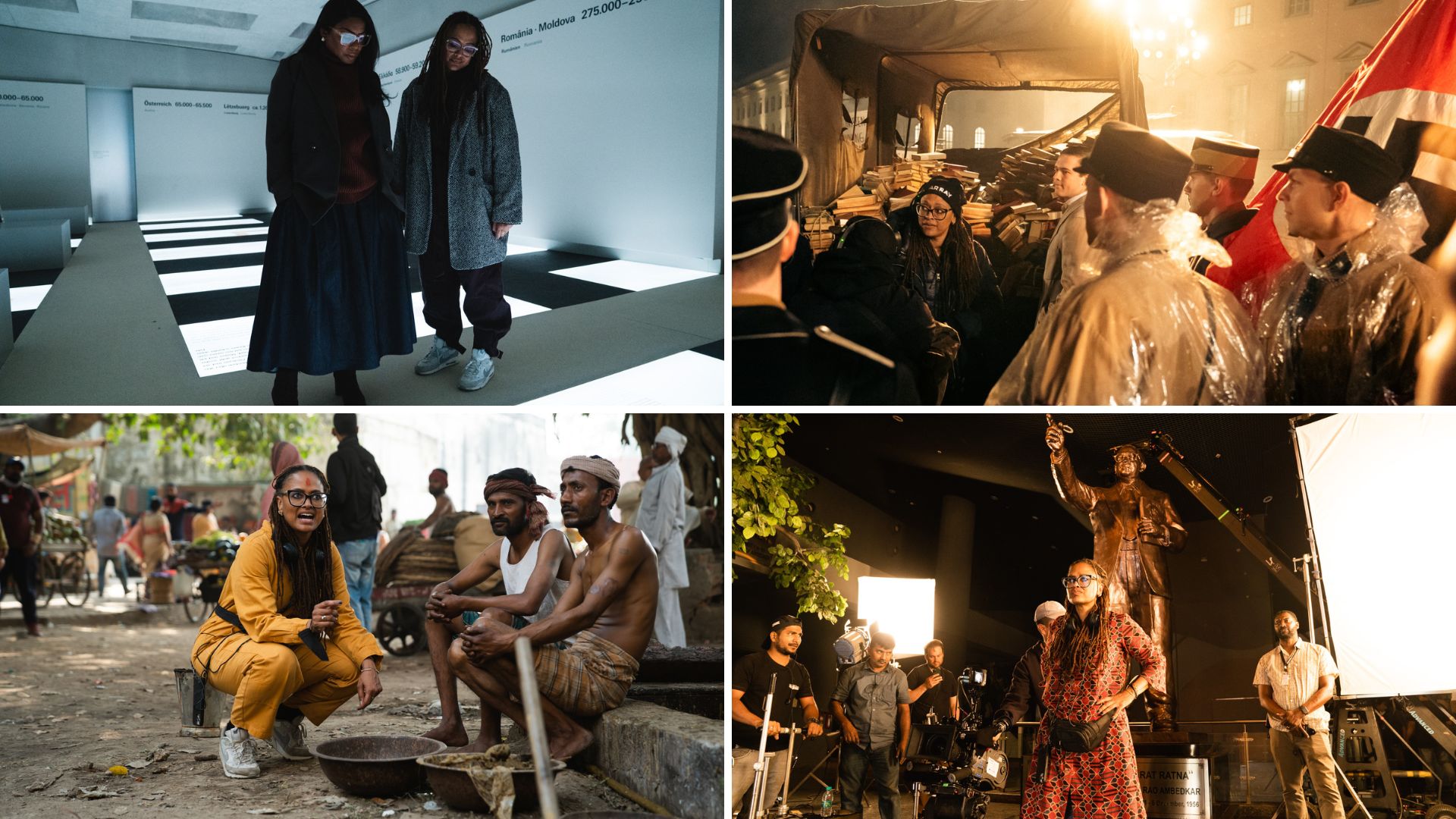 Ava DuVernay directing her film Origin in India and Germany
