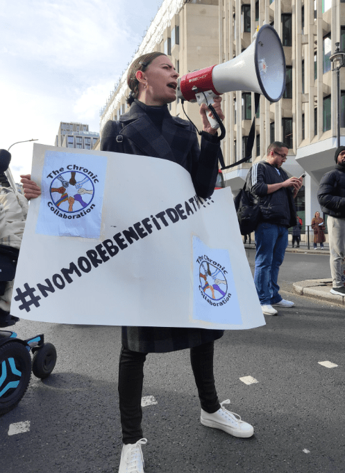 DWP disability benefits deaths protests