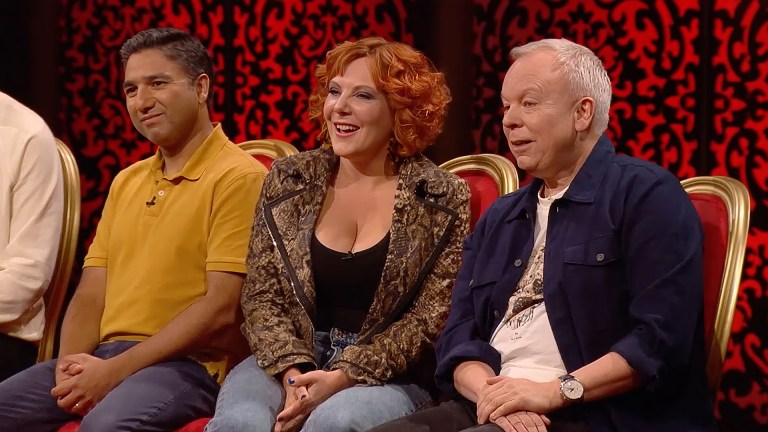 NIck Mohammed, Sophie Willan and Steve Pemberton on S17 of Taskmaster