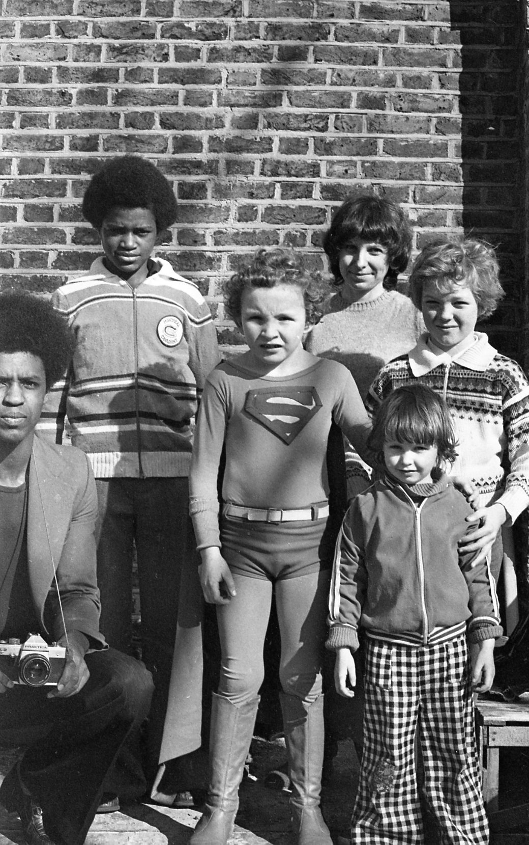 Photograph of children including a young Eddie Marsan from Philip Cunningham's Lost East End photo-series