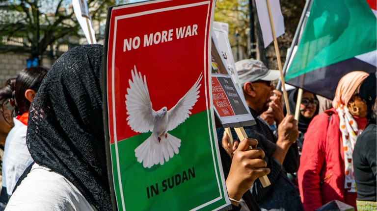 Sudan conflict protest