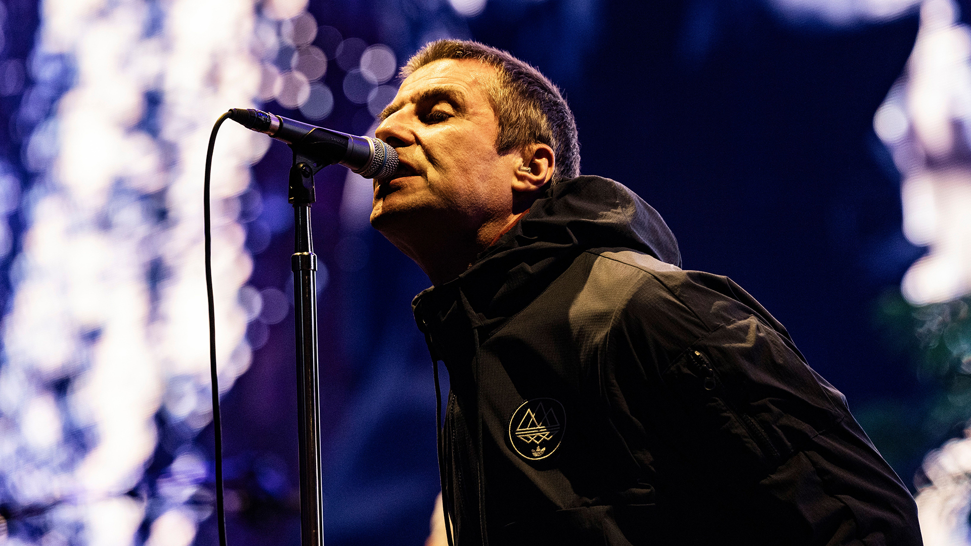 Liam Gallagher performing at the London leg of his Definitely Maybe 30th anniversary tour