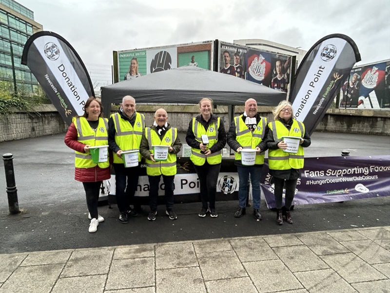 NUFC Fans Foodbank volunteers at Newcastle United