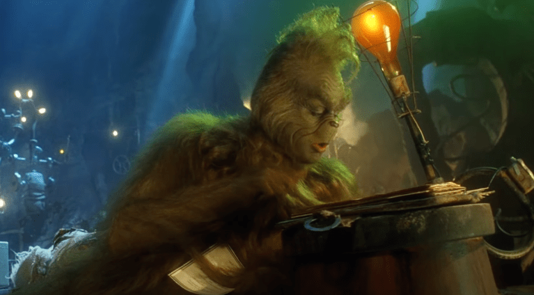Jim Carrey as the Grinch