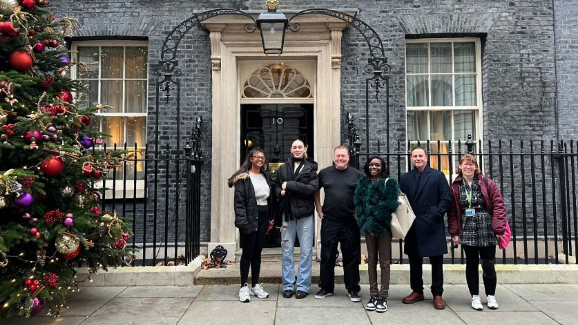 care leavers hand in petition at Downing Street