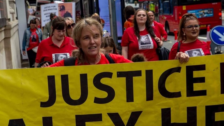 Sally Halsall, the mother of Alex Henry, who is in prison for murder under the joint enterprise doctrine. Image: Supplied