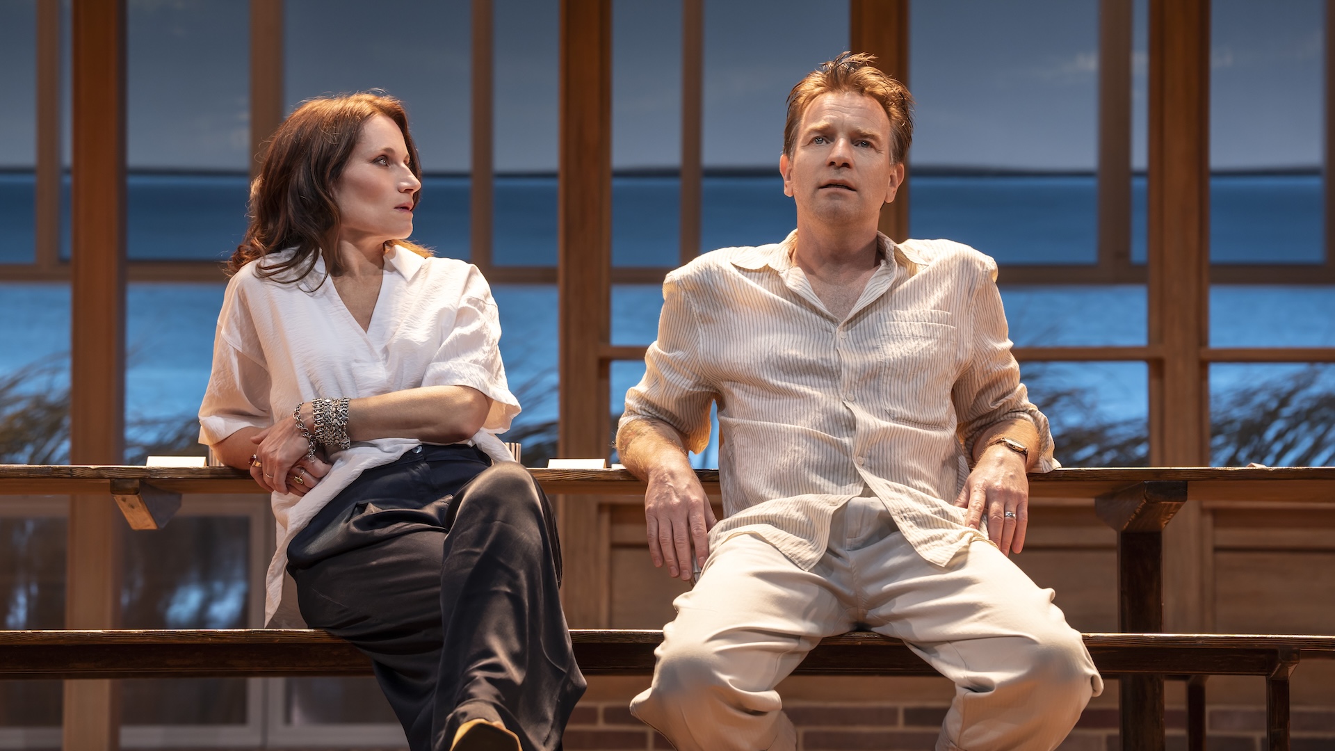 Kate Fleetwood and Ewan McGregor in My Master Builder.