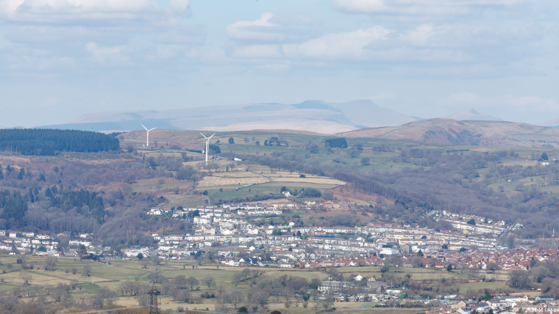The site in the Welsh valleys where Twyn Hywel energy park is set to begin construction early next year