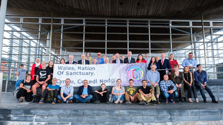 Welsh Refugee Council event at the Senedd, Cardiff Bay for the Nation of Sanctuary