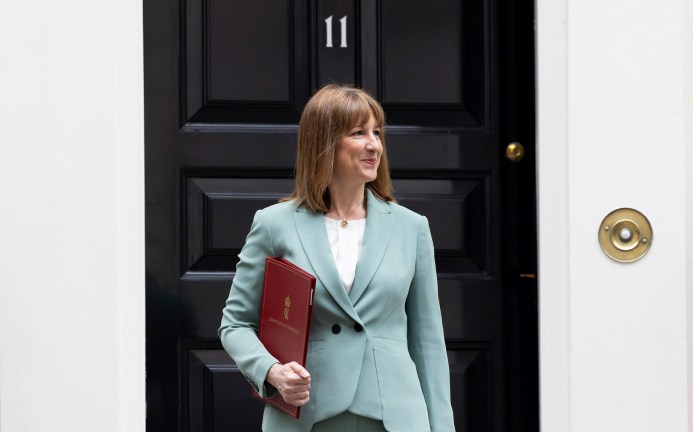 Chancellor Rachel Reeves leaves No 11 Downing Street, to deliver her Spending Review