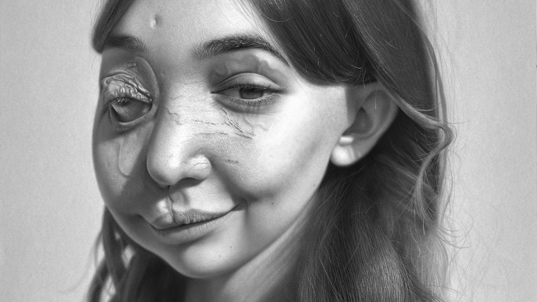 Kelvin Okafor's portrait of Nikki Lilly.