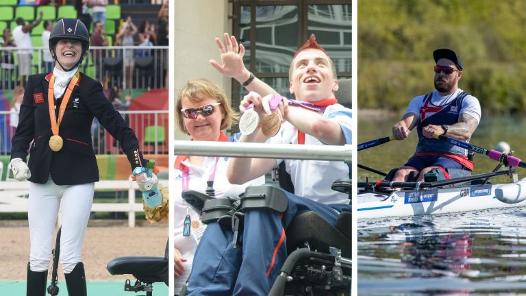 Paralympians Sophie Christansen, David Smith and Ben Pritchard