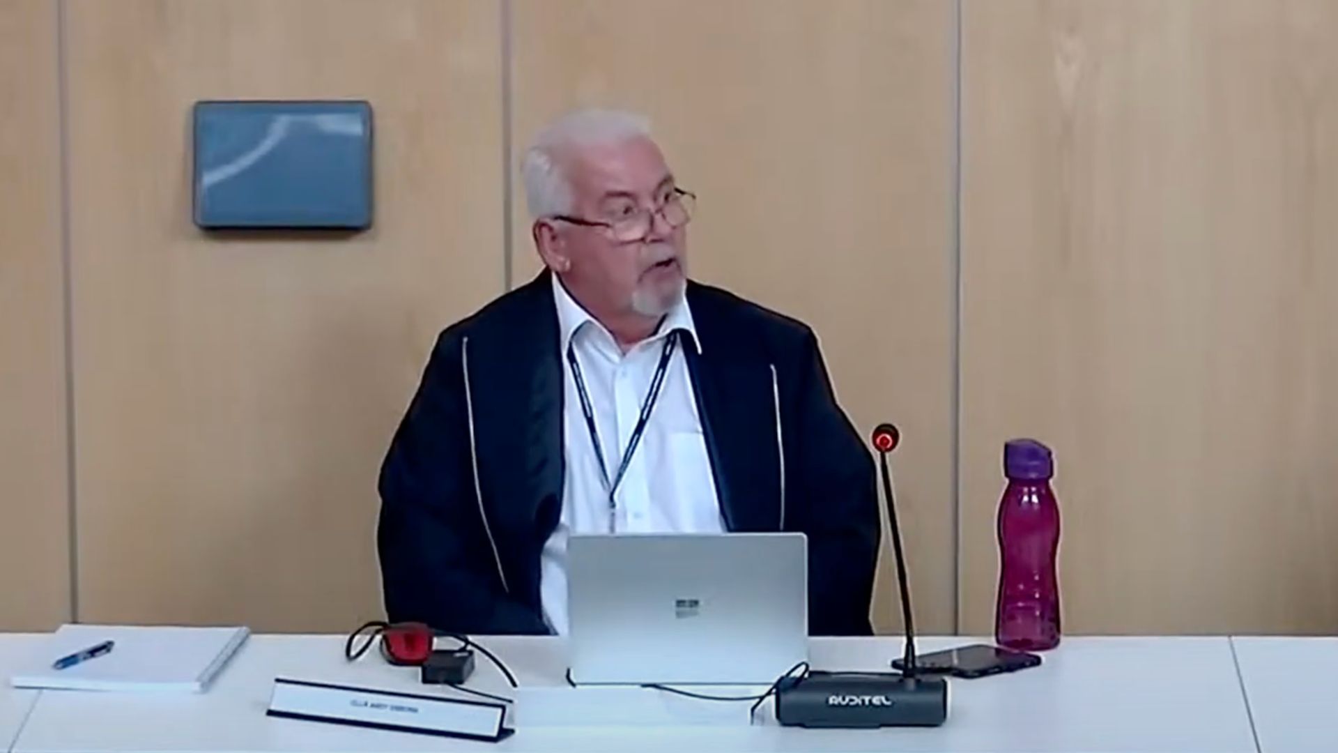 Reform UK's Andy Osborn during a Cambridgeshire County Council meeting. Credit: Youtube / Terry Galloway