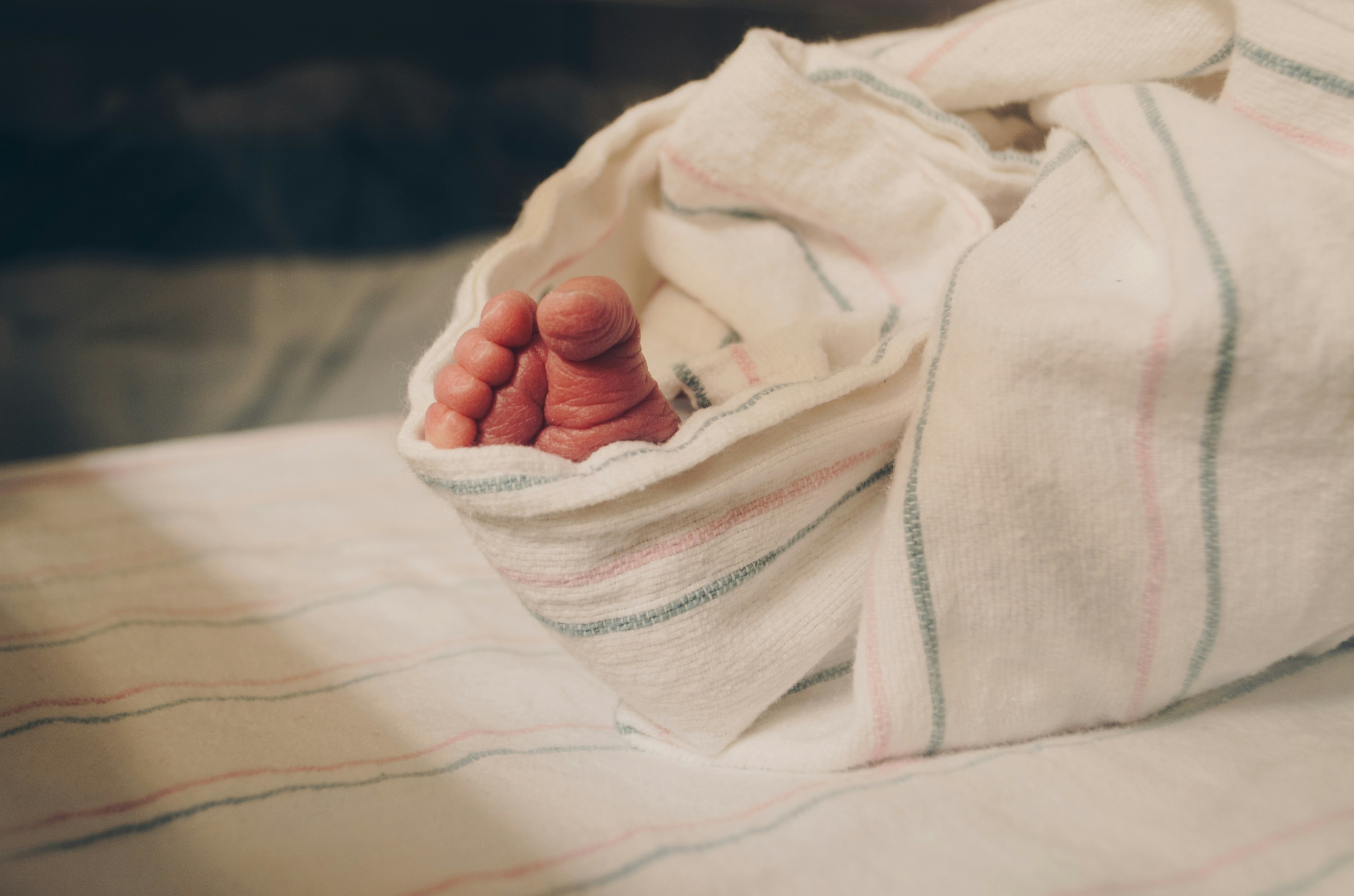 A stock image of a baby's foot