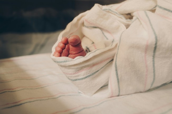 A stock image of a baby's foot