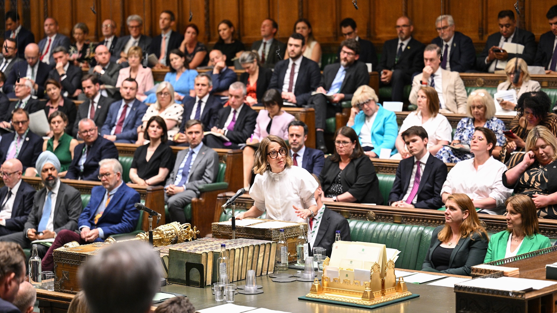 Liz Kendall speaking in parliament