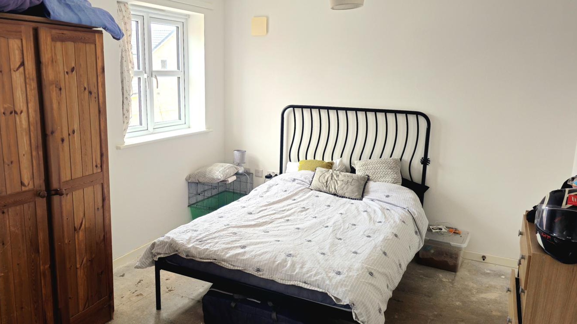 A furnished bedroom