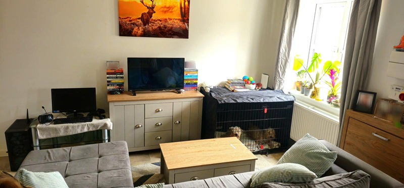 a furnished lounge