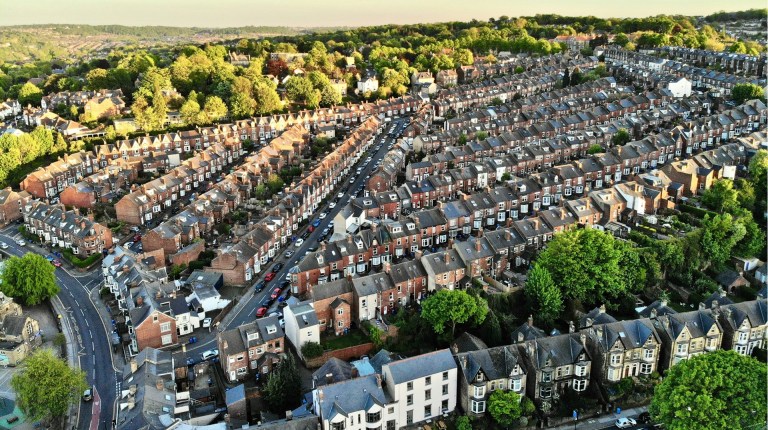 A housing estate in England