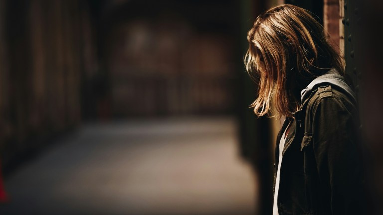 A woman on the street