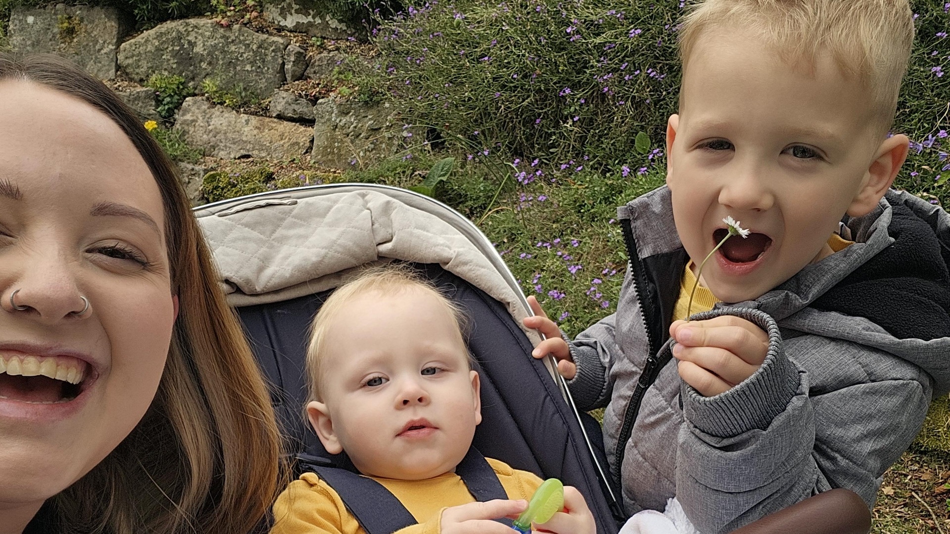 Alannah-Jayne Simpson and her two boys.