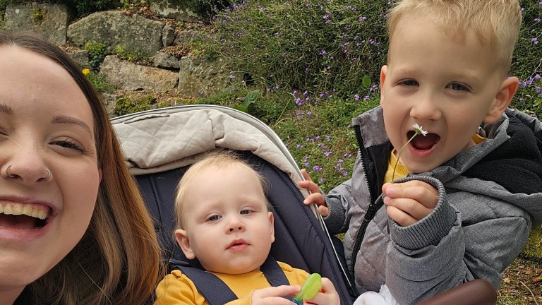 Alannah-Jayne Simpson and her two boys.