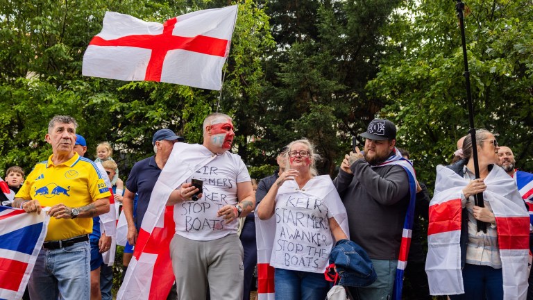asylum hotels protesters