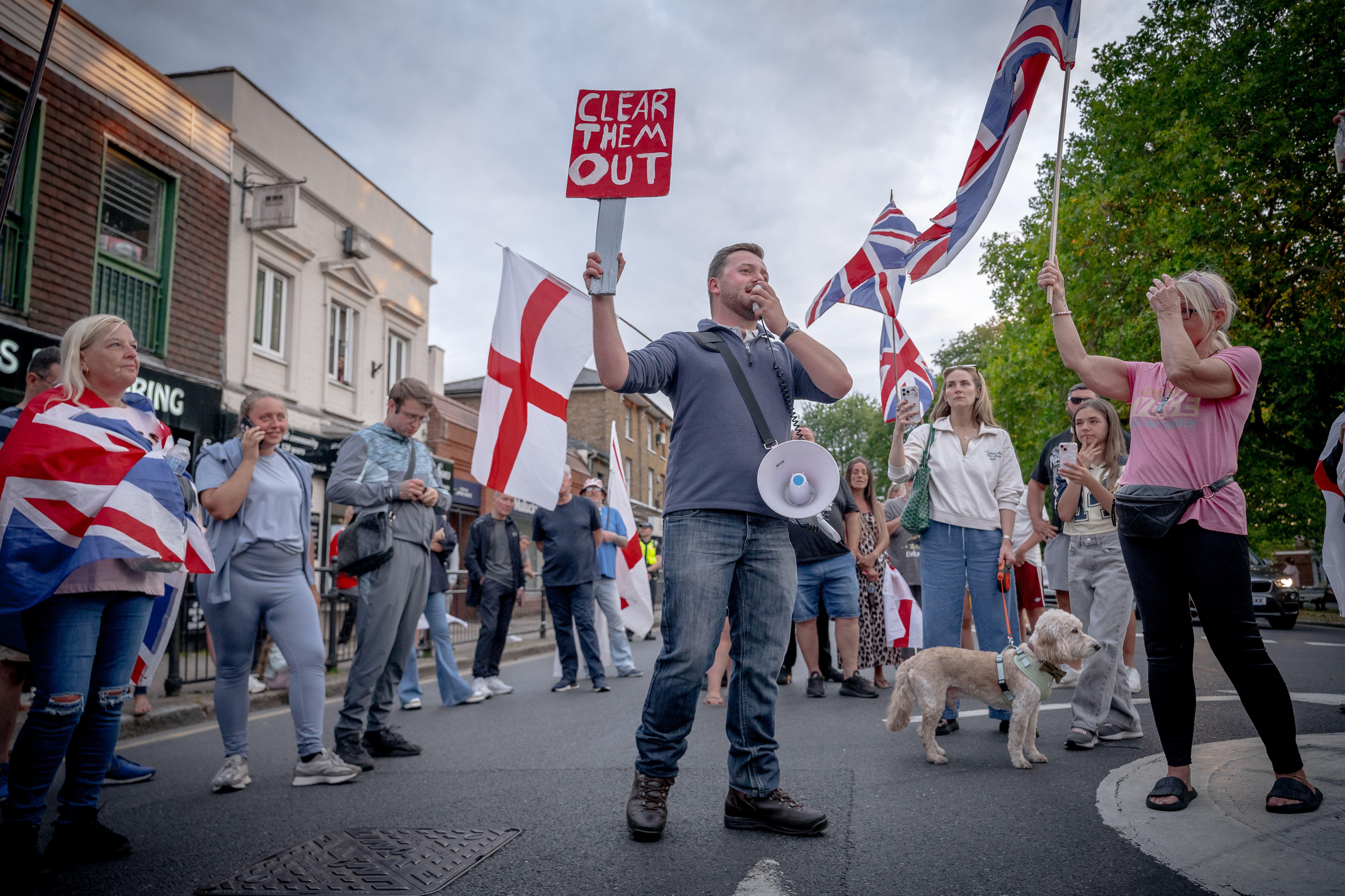 Epping asylum hotel protesters