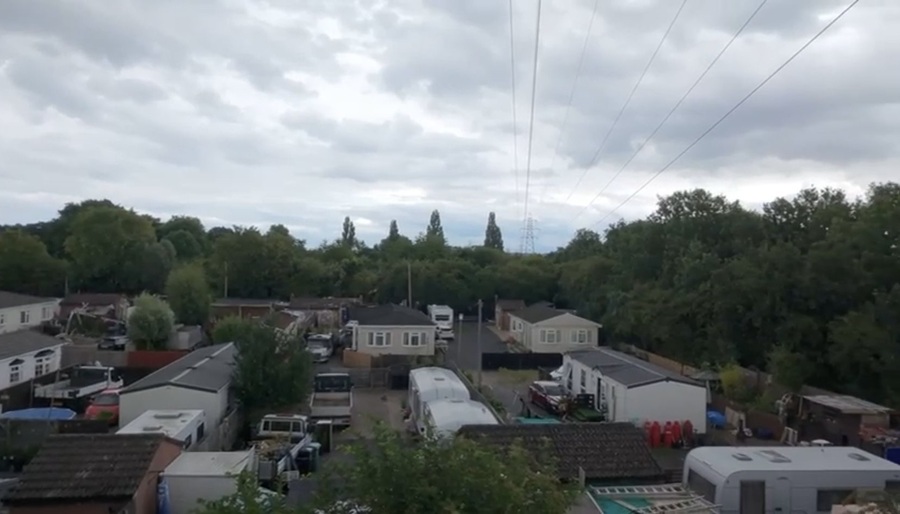 drone photo of Ver Meadows pre-fire