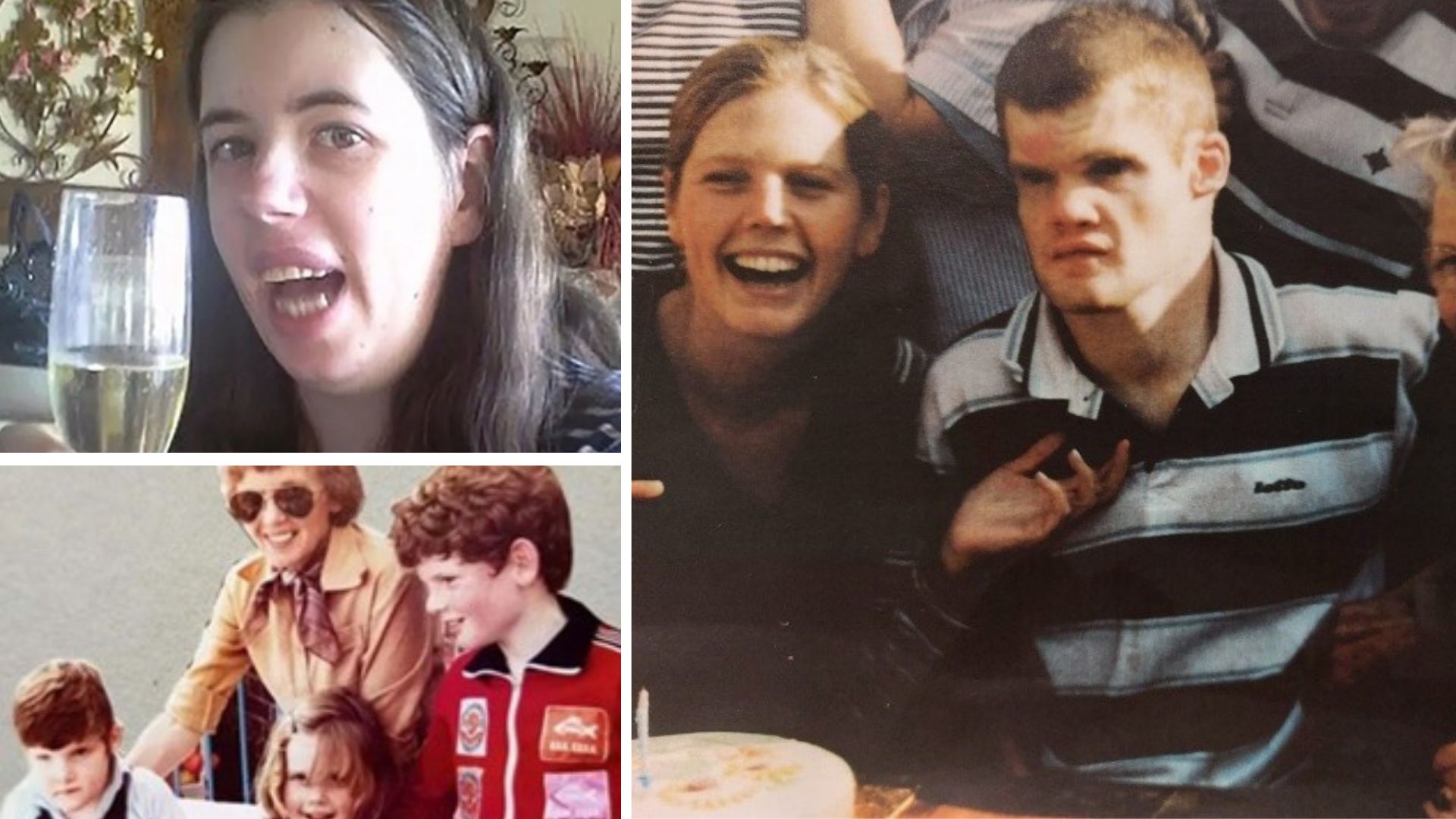Top left: Chloe Every. Bottom left and right: Charlie Lander and family