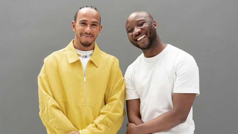 Sir Lewis Hamilton with Mission 44 CEO Jason Arthur