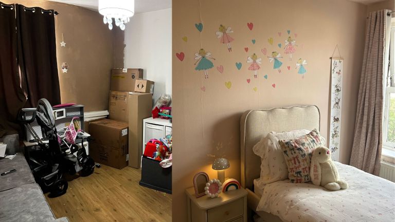 Child bedroom before and after