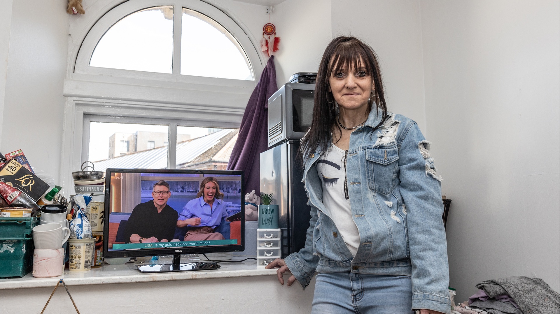 Tina who lives in temporary accommodation