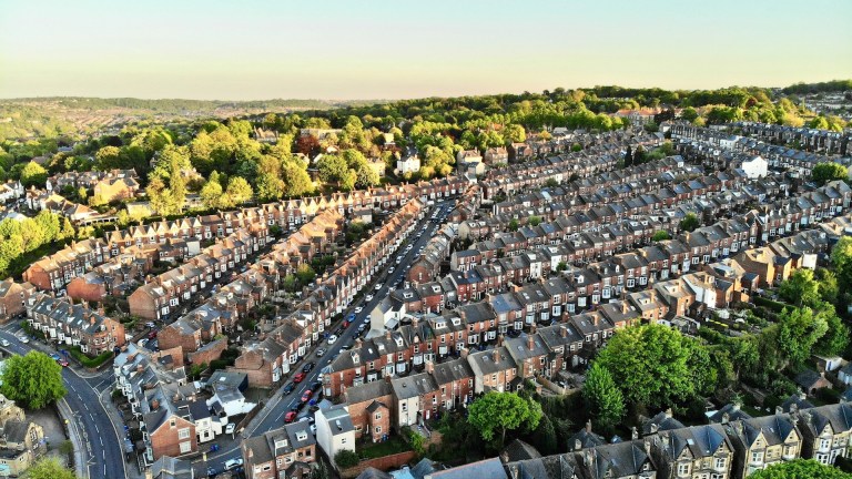 Rows of houses in Sheffield