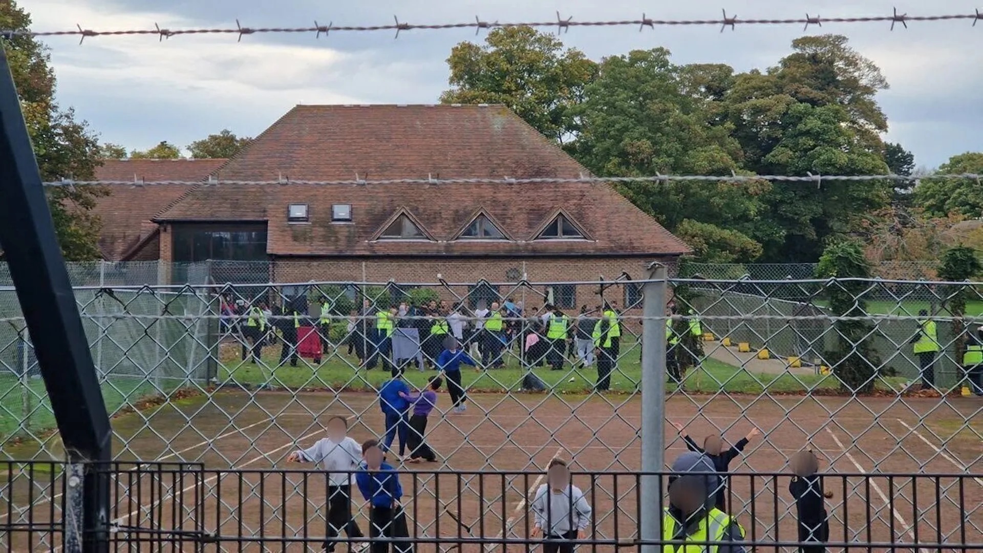 asylum seekers at former military barracks