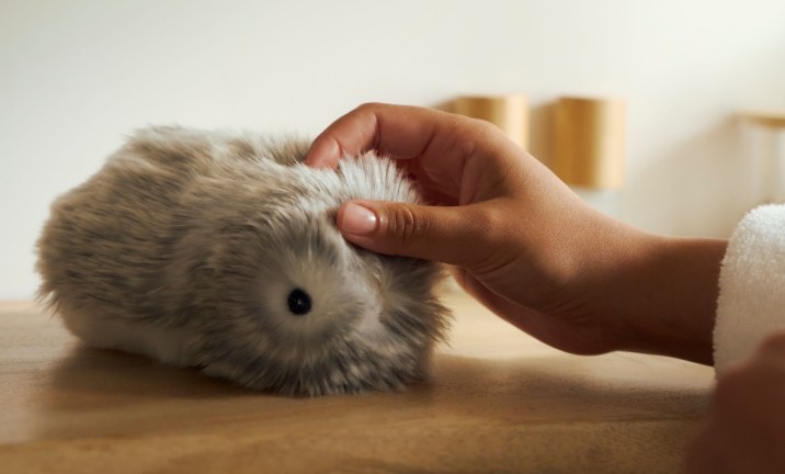 someone stroking moflin