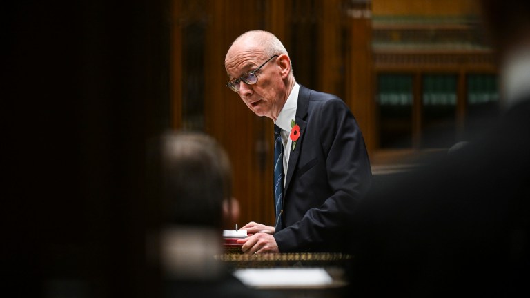 New work and pensions secretary Pat McFadden in the House of Commons