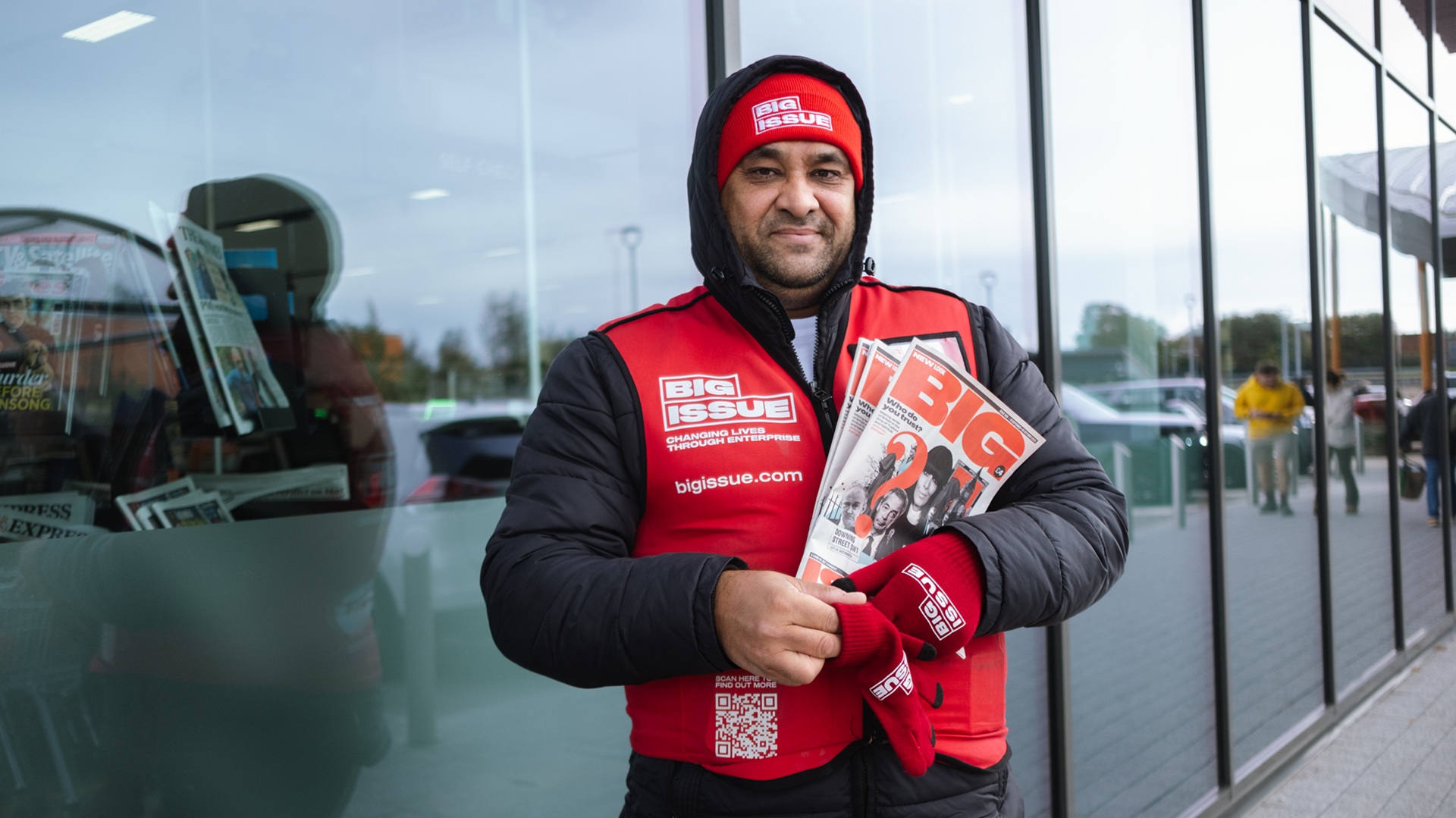 Big Issue vendor Preda Illie